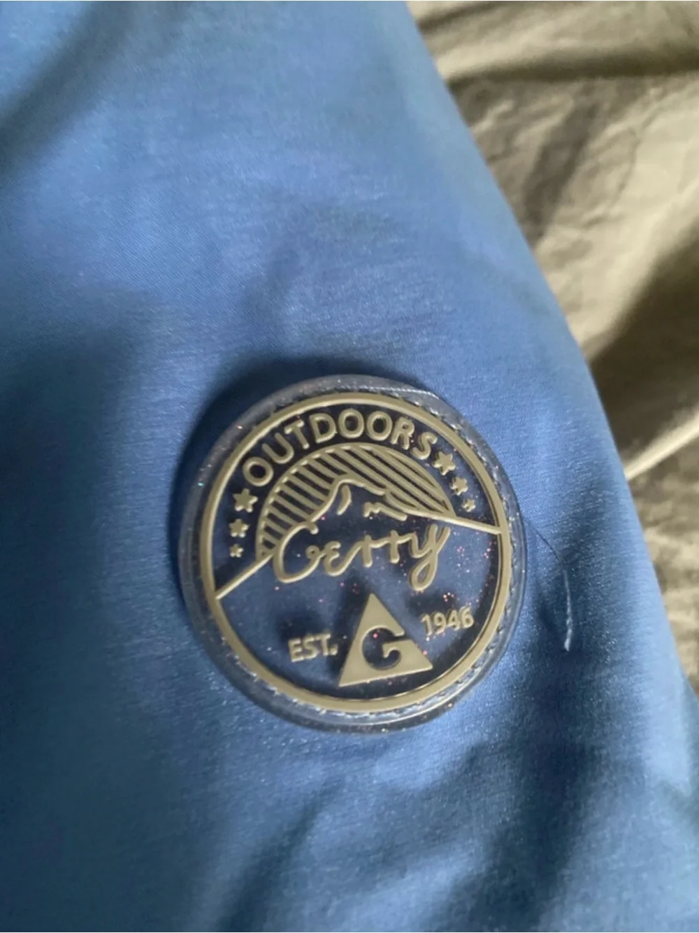 Gerry Weber Light Blue Puffer Coat with Faux Fur Hood Trim